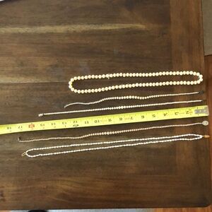 Lot of 5 costume pearl necklaces